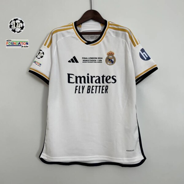 23-24 Real Madrid Home Fans  UCL Final Game Jersey