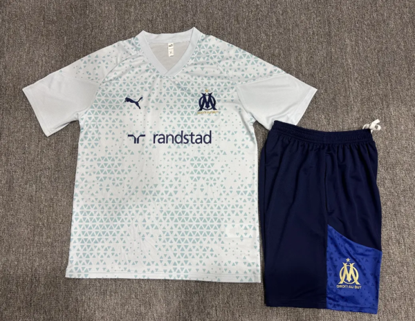 23-24 Olympique Marseille Training Short Sleeve Suit - Image 14