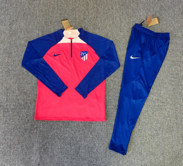 23-24 Atletico Madrid Player Red Training Suit - Image 4