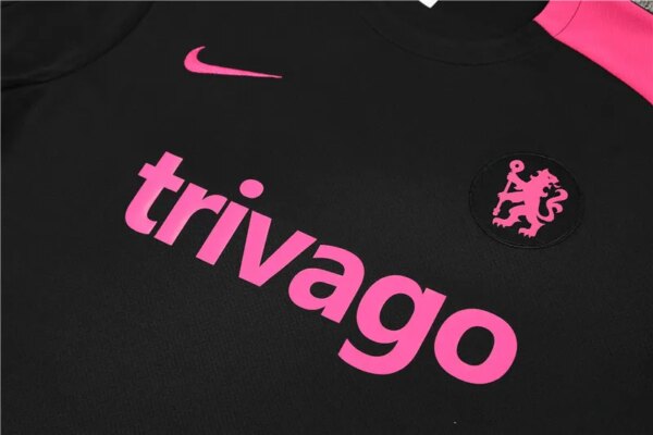 24-25 Chelsea Black Short Sleeve Training Suit - Image 3
