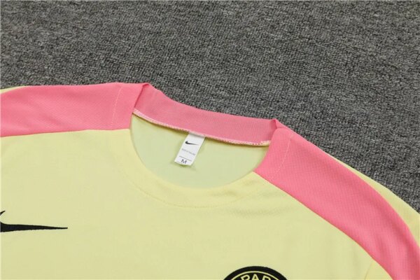 24-25 PSG Yellow Short Sleeve Training Suit - Image 2