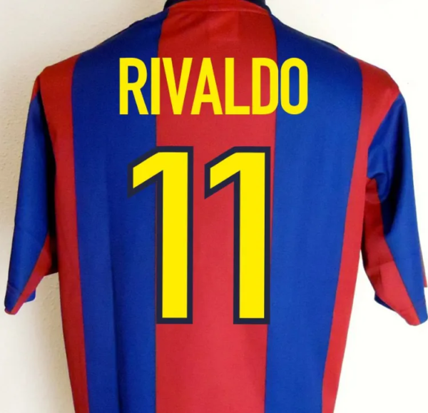 98-99 Barcelona Home Retro Jersey - Image 4