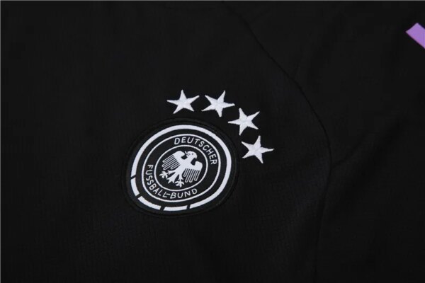 2024 Germany Black Short Sleeve Training Suit - Image 3