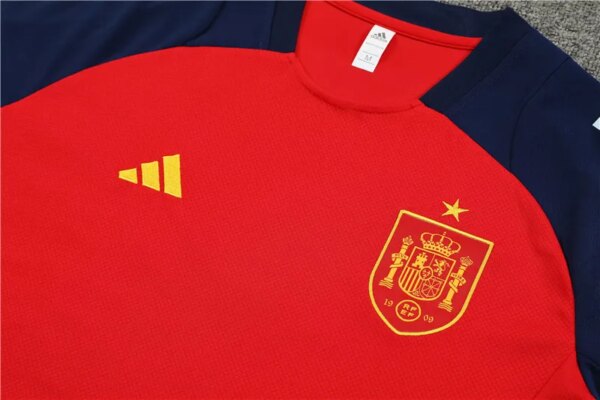2024 Spain Red Short Sleeve Training Suit - Image 2