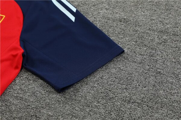2024 Spain Red Short Sleeve Training Suit - Image 3