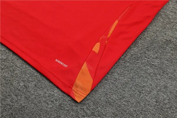 2024 Spain Red Short Sleeve Training Suit - Image 4