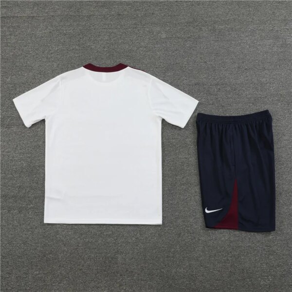 2024 England White Short Sleeve Training Suit - Image 5