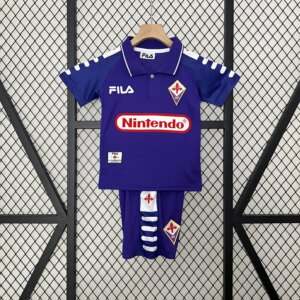 Retro1998 Fiorentina Home Kids Kit