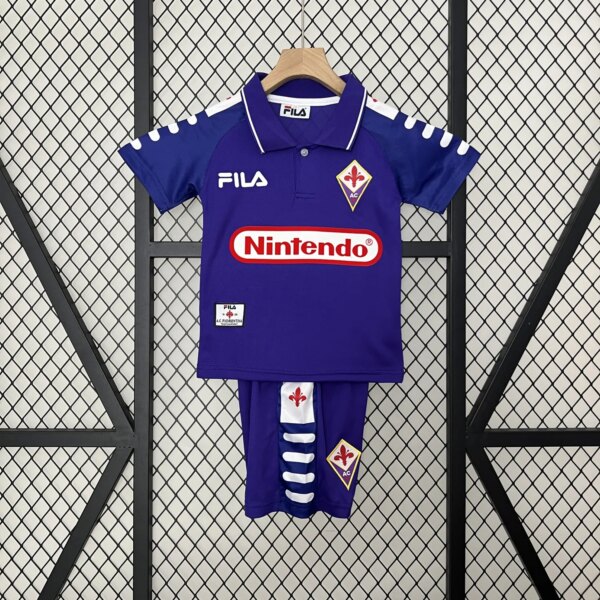 Retro1998 Fiorentina Home Kids Kit