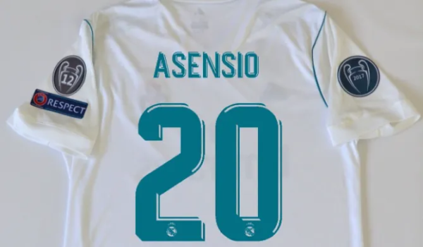 17-18 Real Madrid Home Long Sleeve Retro Jersey - Image 5