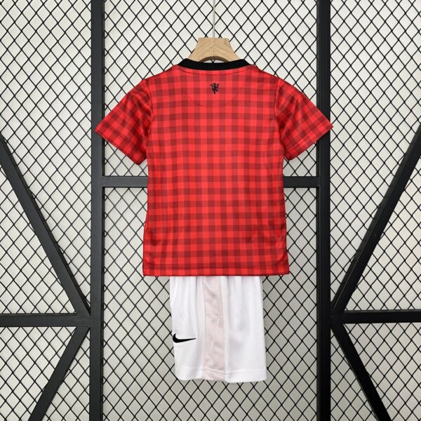 Retro 12-13 Manchester United Home Kids Kit - Image 6