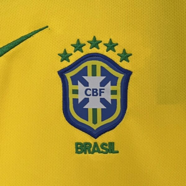 Retro 2004 Brazil Home Kids Kit - Image 2