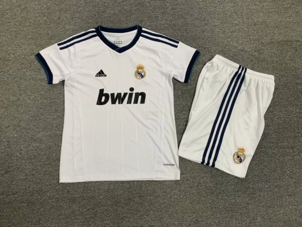 Retro 12-13 Real Madrid Home Kids Kit