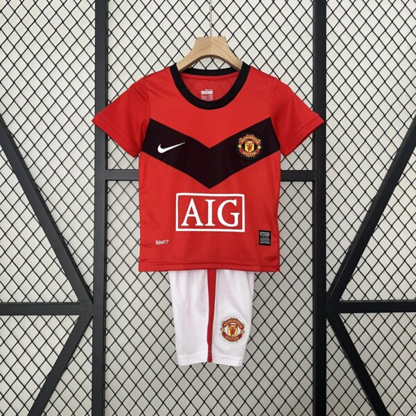 Retro 09-10 Manchester United  Home Kids Kit