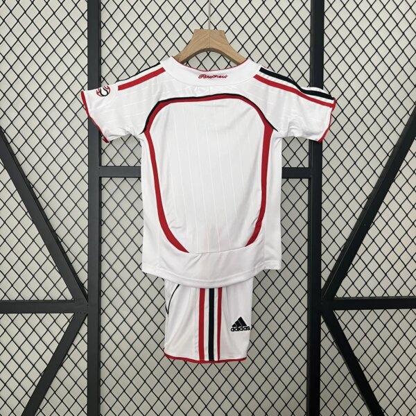 Retro 06-07 AC Milan Away Champions Leagu Kids Kit - Image 5