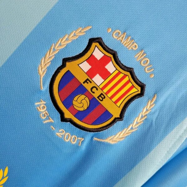 07-08 Barcelona Away Retro Jersey - Image 4