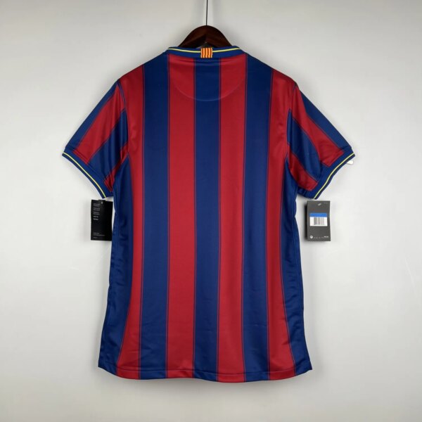 09-10 Barcelona Home Retro Jersey - Image 5
