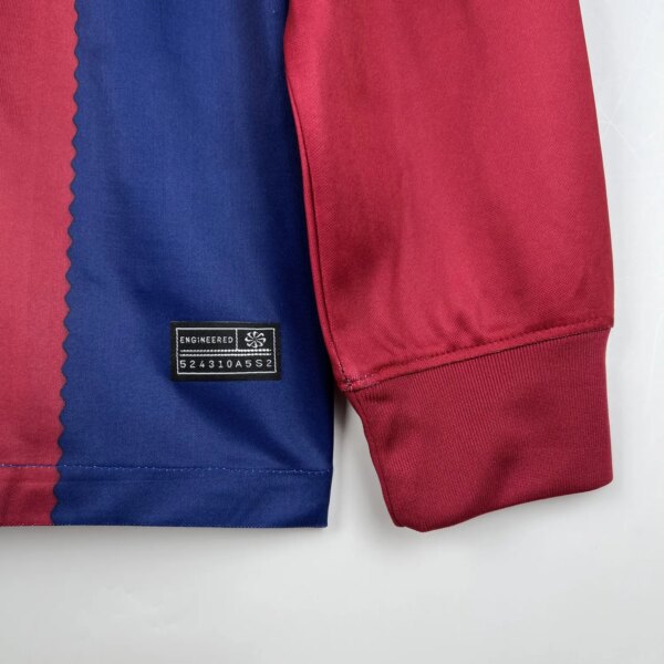 23-24 Barcelona Home Long Sleeve Fans Jersey - Image 2