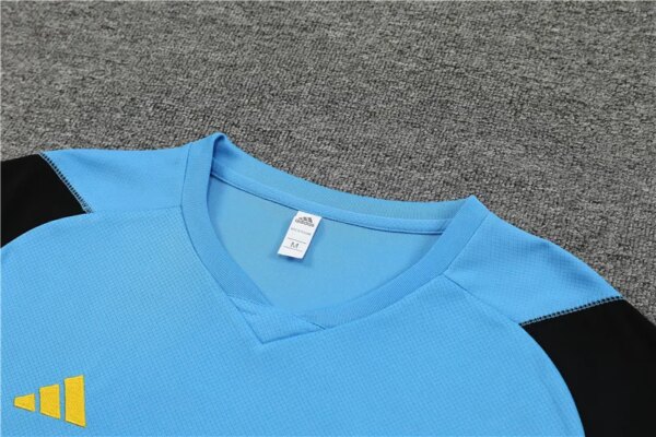 23-24 Arsenal Blue Short Sleeve Training Suit - Image 2