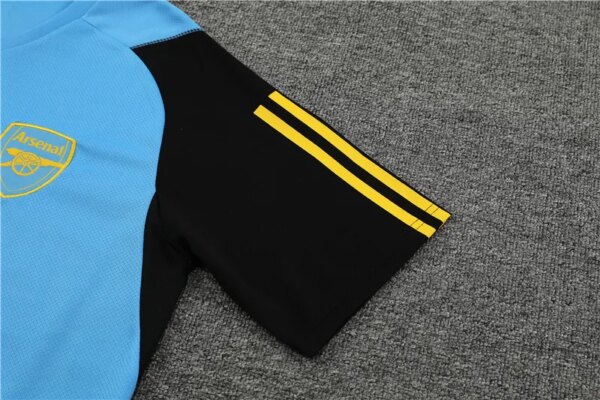 23-24 Arsenal Blue Short Sleeve Training Suit - Image 4