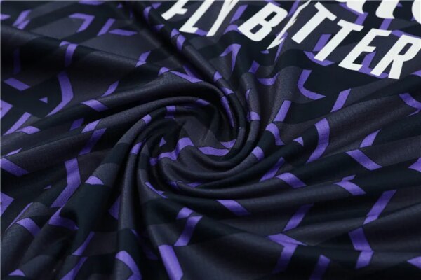 23-24 Real Madrid royal blue Short Sleeve Training Suit - Image 4