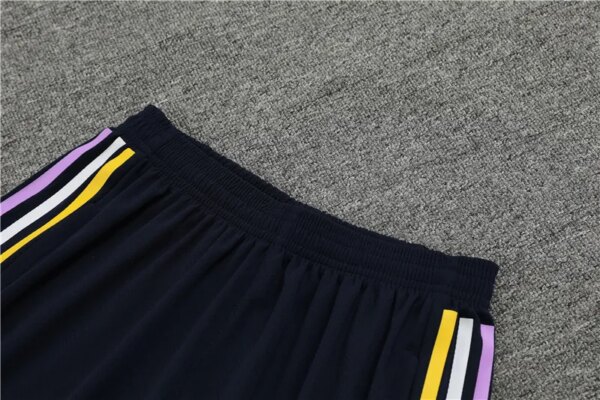 23-24 Real Madrid royal blue Short Sleeve Training Suit - Image 6