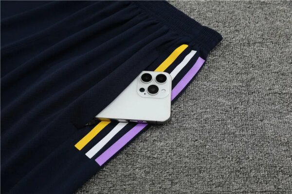 23-24 Real Madrid royal blue Short Sleeve Training Suit - Image 9
