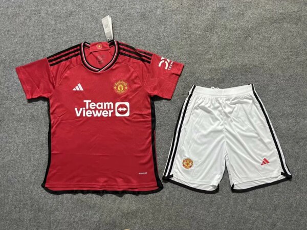 23-24 Manchester United Home Kids Kit