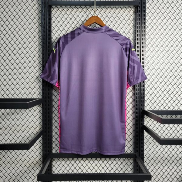 23-24 Manchester City Purple Goal Keeper Fans Jersey - Image 4