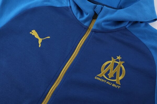 23-24 Olympique Marseille Hooded Jacket Tracksuit - Image 9