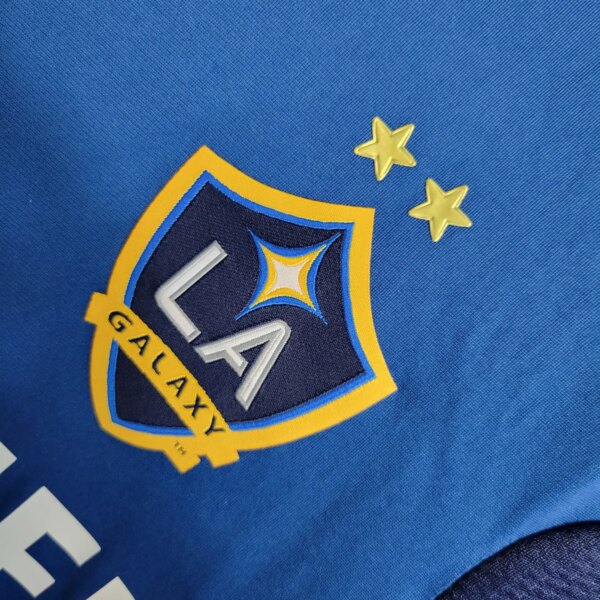 11-12  LA Galaxy Blue Retro Long Sleeve Jersey - Image 2