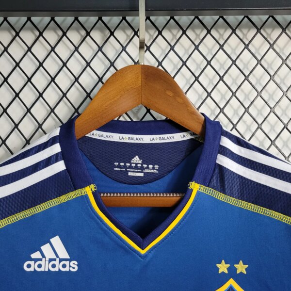 11-12  LA Galaxy Blue Retro Long Sleeve Jersey - Image 3
