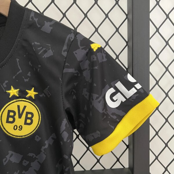 23-24 Borussia Dortmund Away Kids Kit - Image 2