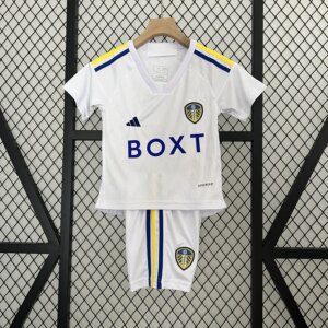 23-24 Leeds United Home Kids Kit