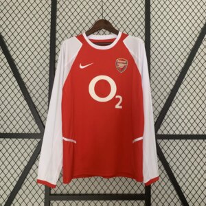 2002-04 Arsenal Home Long Sleeve Retro Jersey