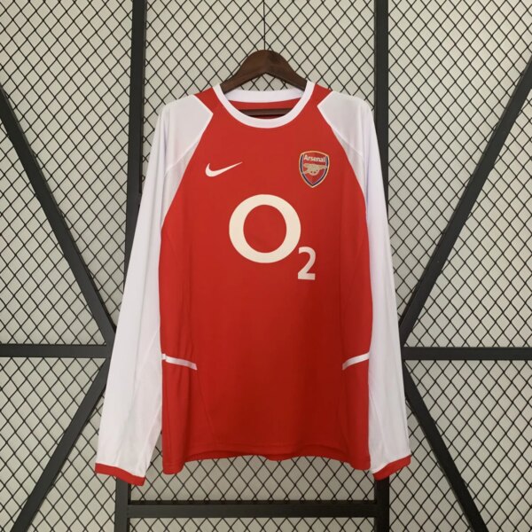 2002-04 Arsenal Home Long Sleeve Retro Jersey