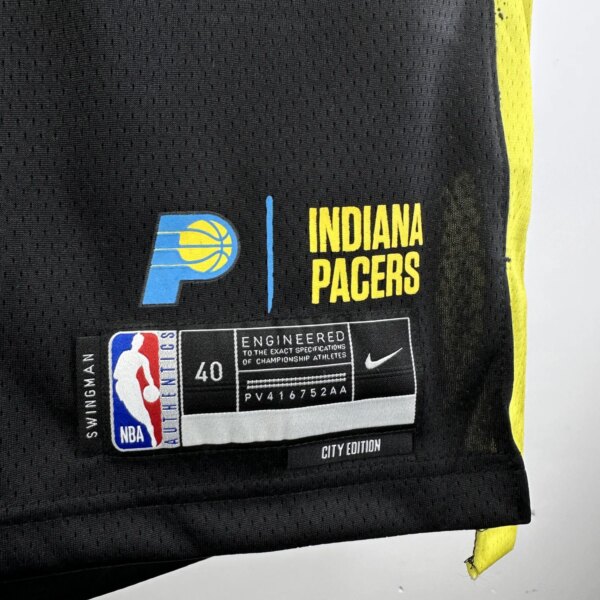 2024 Indiana Pacers City Edition HALIBURTON #0 Swingman NBA Jersey - Image 6