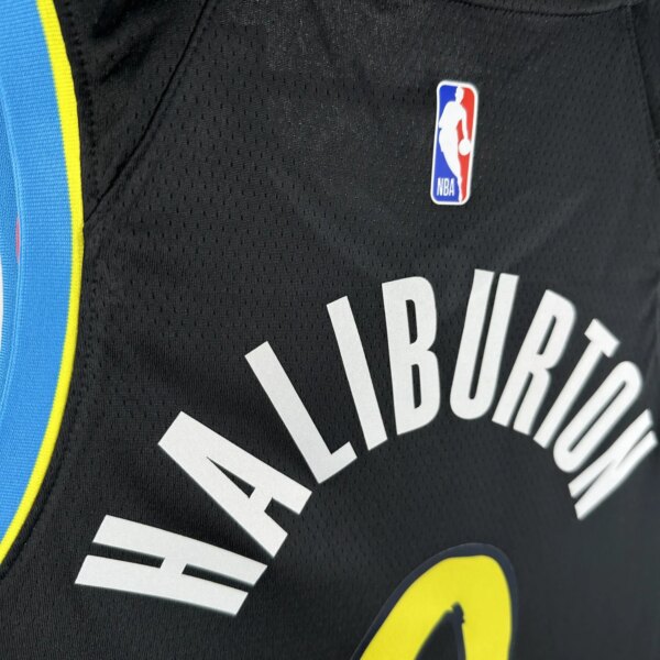 2024 Indiana Pacers City Edition HALIBURTON #0 Swingman NBA Jersey - Image 10