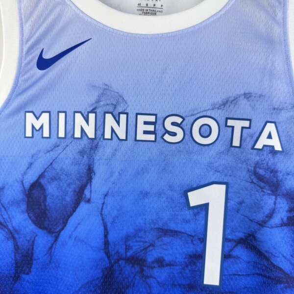 2024 Minnesota Timberwolves City Edition ANDERSON #1 Swingman NBA Jersey - Image 3