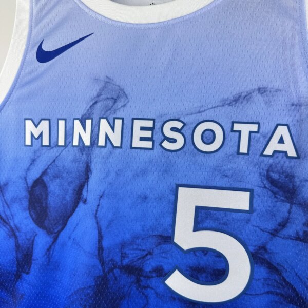 2024 Minnesota Timberwolves City Edition EDWARDS #5 Swingman NBA Jersey - Image 3
