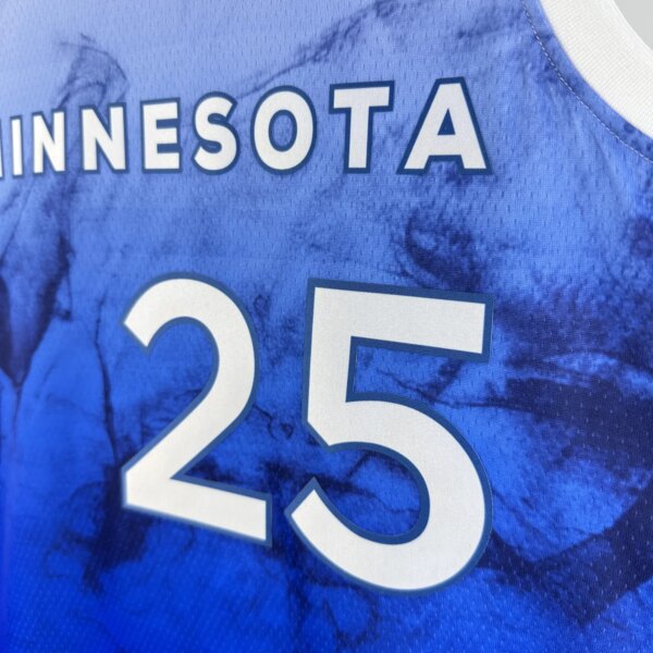 2024 Minnesota Timberwolves City Edition ROSE #25 Swingman NBA Jersey - Image 4