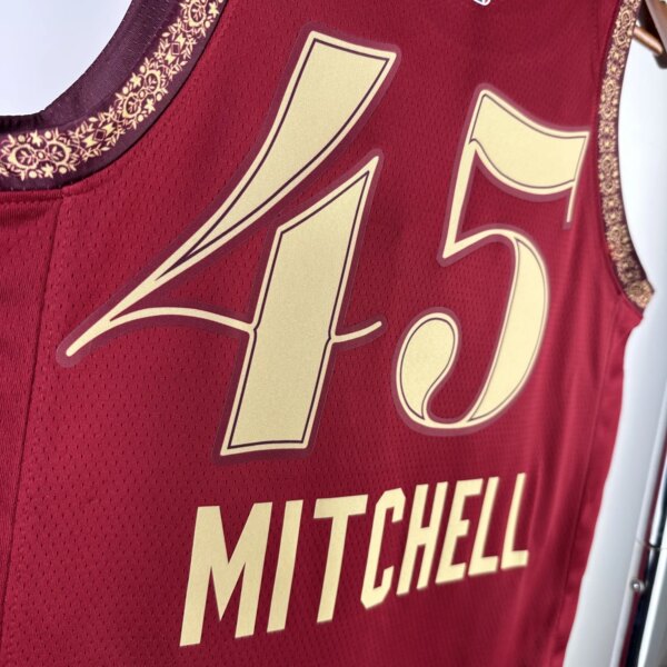 2024 Cleveland Cavaliers City Edition MITCHELL #45 Swingman NBA Jersey - Image 7