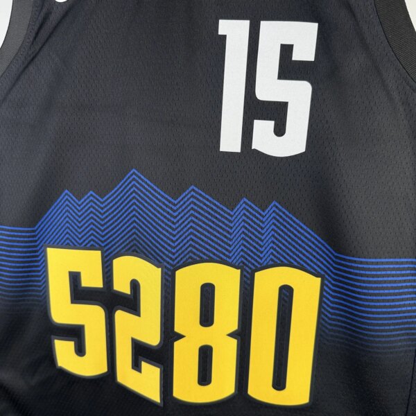 2024 Denver Nuggets City Edition JOKIC  #15 NBA Swingman Jersey - Image 4