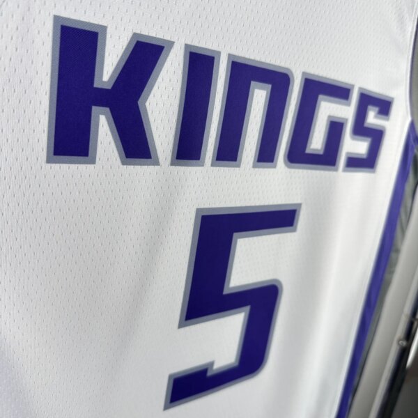 2023 Sacramento Kings Home FOX #5 NBA Jersey - Image 4