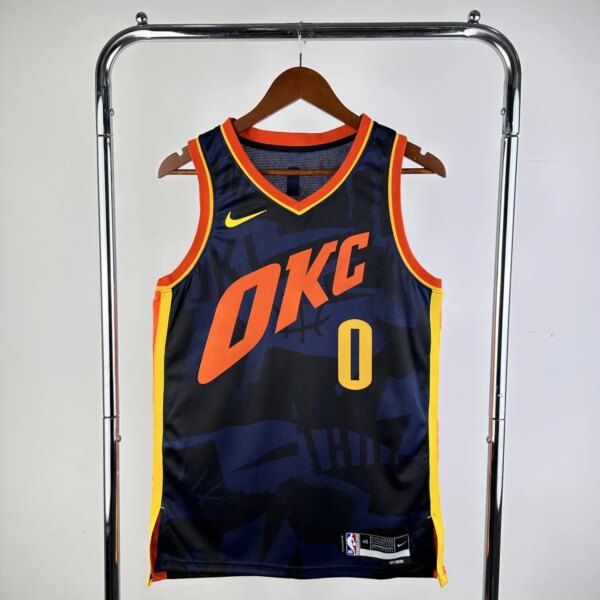 2024 Oklahoma City Thunder City Edition WESTBROOK  #0 NBA Swingman Jersey