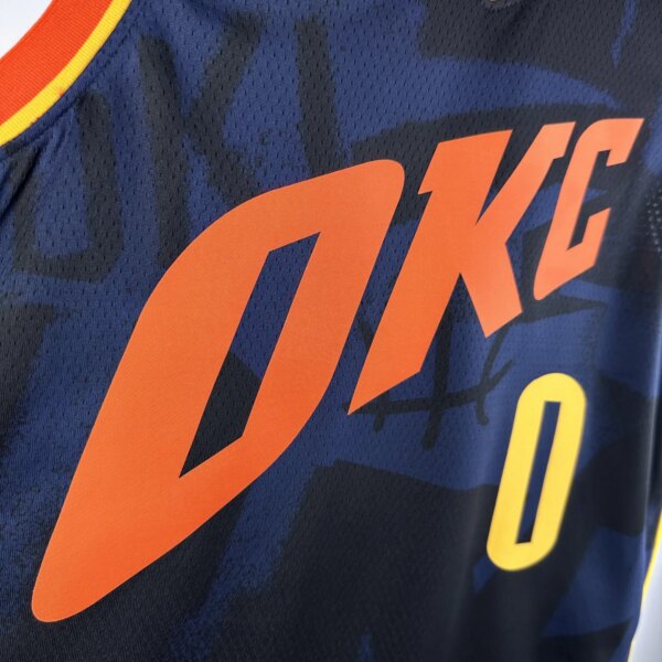 2024 Oklahoma City Thunder City Edition WESTBROOK  #0 NBA Swingman Jersey - Image 4