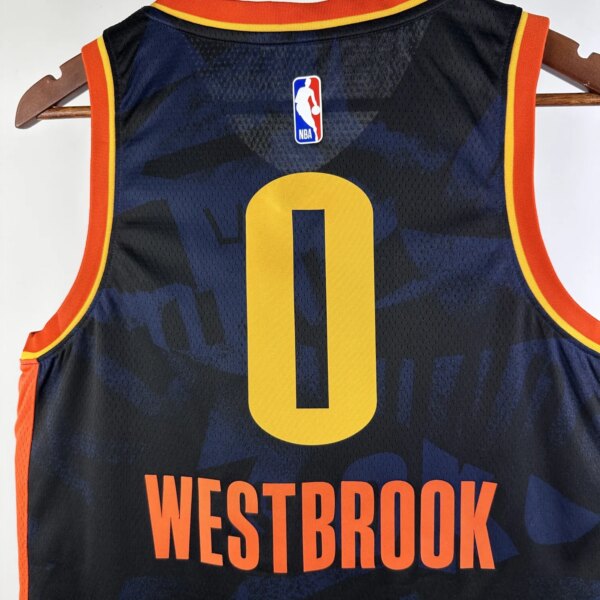 2024 Oklahoma City Thunder City Edition WESTBROOK  #0 NBA Swingman Jersey - Image 7