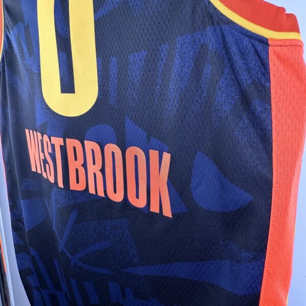 2024 Oklahoma City Thunder City Edition WESTBROOK  #0 NBA Swingman Jersey - Image 8