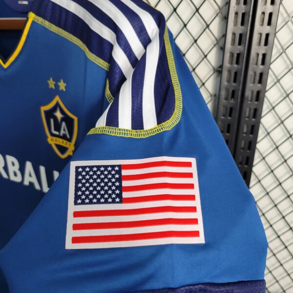 11-12 LA Galaxy Blue Retro Jersey - Image 2