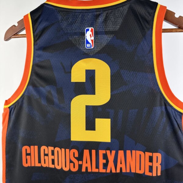 2024 Oklahoma City Thunder City Edition GILGEOUS-ALEXANDER  #2 NBA Swingman Jersey - Image 6